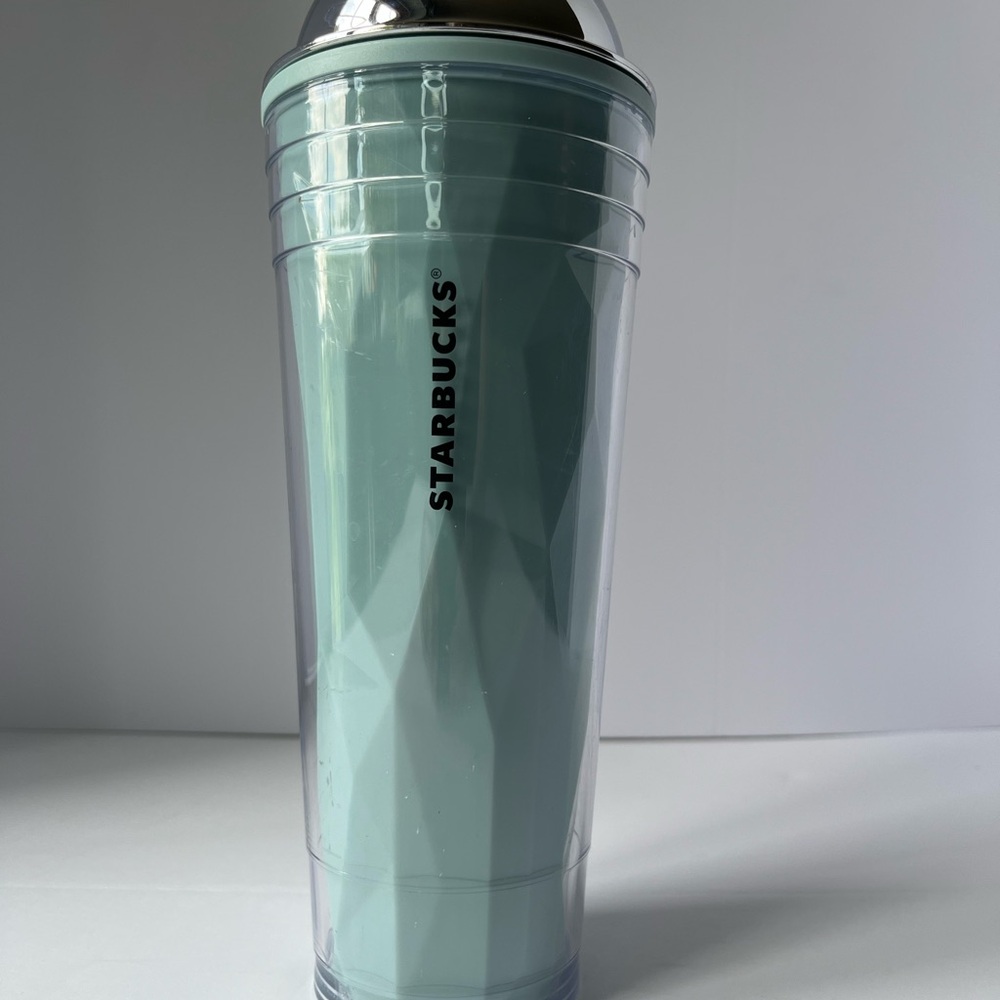 Starbucks Icy Green Geometric Tumbler